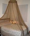 OctoRose Â® Brown Hoop Bed Canopy Mosquito Net Fit Crib, Twin, Full 