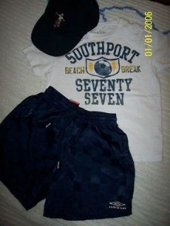 Boys Size 4 Soccer Set, 77 Kids Shirt, Umbro Shorts, Gap Cap
