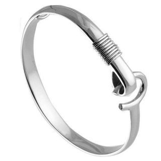   Steel Caribbean Hook Bracelet Bangle (2 Colors to choose From