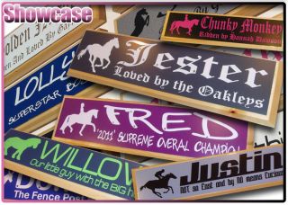 horse stall name plates in Other