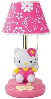 Hello Kitty KT3095 PINK Table Lamp WITH SHADE