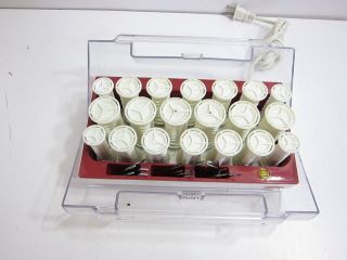   SASSOON VS321 HAIRSETTER HOT ROLLERS CURLERS   20 TOTAL WITH CLIPS