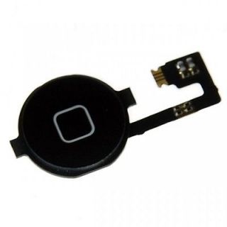 Black Replacement Home Button Key Repair Part Flex Cable iPhone 4 / 4G