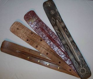 Incense Stick & Cone Holders YOU PICK Ash Catcher Burner NEW Wood 