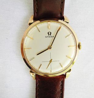 Rare Vintage Omega Solid Gold 19K (0.800) Case Dress Watch Excellent 