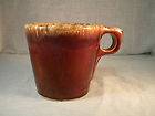 Vintage Hull Pottery Brown Drip Restaurant Style Coffee Mug Tea Cup 