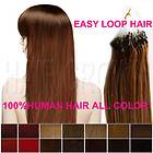   Micro Ring Tips Remy Human Hair Extensions Straight 100s All Color LC