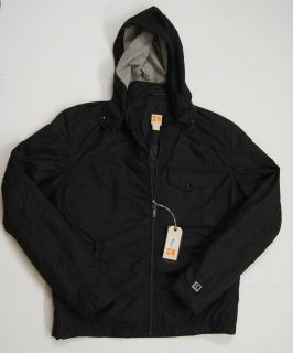 HUGO BOSS ORANGE Omito W Zip Up Hooded Jackets   Black NEW NWT $295