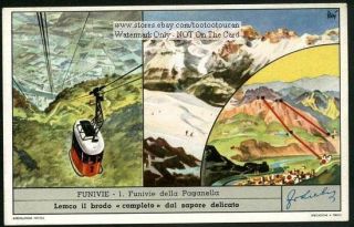 Cable Cars Paganella Italy Skiing c50 Y/O Card