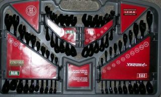 New Husky SAE and Metric 32 Pieces Black Wrench Set