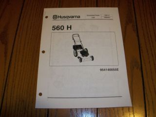 Husqvarna 560 H Lawn Mower Illustrated Parts List