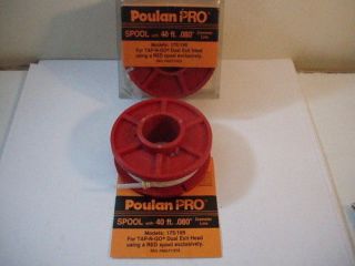 ONE POULAN PRO SPOOL SKU# 952 711518 P/N 530 067664 WITH 40 .080 FREE 