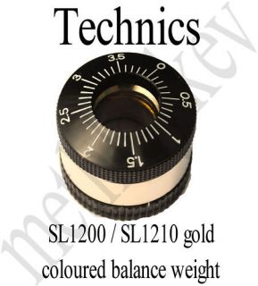 TECHNICS PALE GOLD BALANCE WEIGHT SL1200 SL1210 GENUINE NEW PART UK 