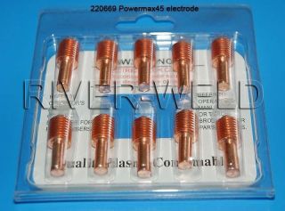 10pcs electrodes Powermax45 Plasma cutter 220669