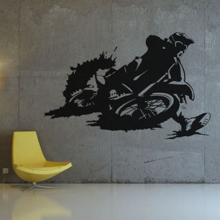 Motocross, Motorbike, Wall Sticker, Decal, Bedroom, Living Room, S4