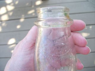 Newly listed Vintage USERVO Half Pint Glass Cream Milk Bottle