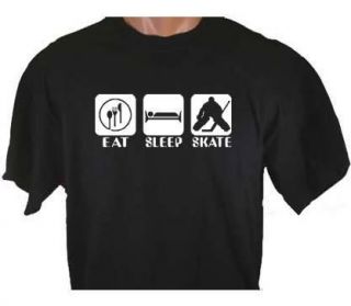 Eat Sleep Skate Ice Hockey Goalie KIDS T Shirt