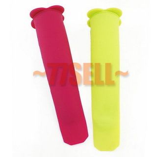 Silicone Ice Cream Lolly Mould Push Up Pop Popsicles Mold Frozen 