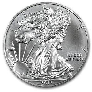 2012 American Silver Eagle Dollar Coin 1 Troy Ounce Of 999 Fine Silver 