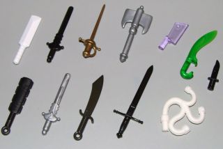   Blade Weapon Lot sword battle ax castle knight kingdom LEGO Minifigure