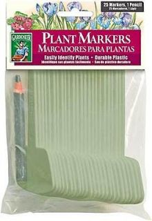   Plastic 5 PLANT MARKERS w 2 PENs, mark any plants christmas gifts