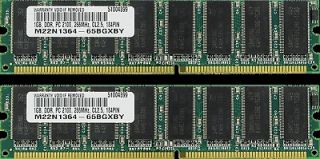 2GB (2X1GB) MEMORY FOR DELL DIMENSION 2400 2400N 4500S 4550