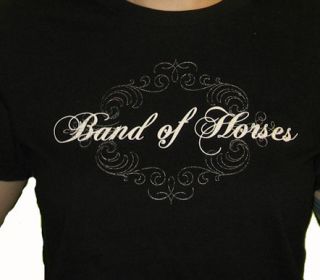 Band of Horses Flourish T shirt Black NEW Sub Pop