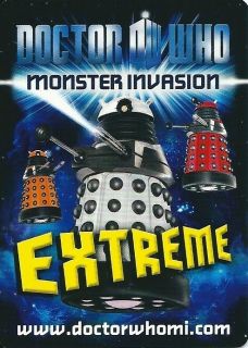 Doctor (Dr) Who Monster Invasion Extreme Individual Cards