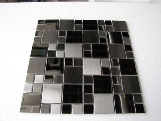 STUNNING Stainless Steel Mosaic Tiles on Mesh kitchen bathroom