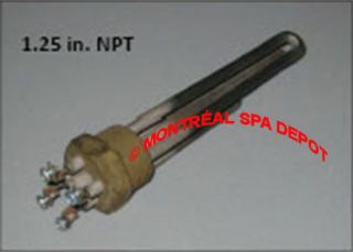 Jacuzzi spa Heater ELEMENT 120V/1.5kW 1¼ NPT threaded