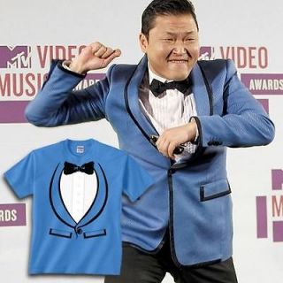 Gangnam Style TUXEDO T SHIRT oppa korea Gangnam Style costume PSY kpop 