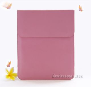 100% Genuine Cow Leather Ipad 2 Sleeve Case pink SALE