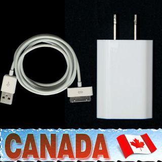   Cable Cord + AC Wall Charger for iphone 3G/3GS/4/4S/Verizon ipod Touch