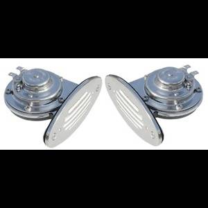 Ongaro Mini Dual Drop In Horn w/SS Grills High & Low Pitch 10055
