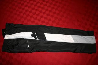 BOYS NIKE LINED ATHLETIC WARM UP PANTS BLACK GRAY & WHITE 5 OR 6 OR 7 