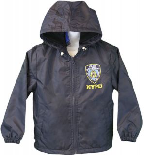 NYPD Rain Coat KIDS Jacket Navy BOYS Police S M L XL