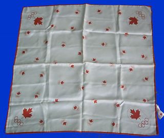 Orig.scarf Olympic Games MONTREAL 1976 // 58 x 58 cm 