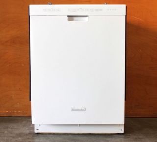 24 KitchenAid White Superba Dishwasher Built In Model KUDS30IXWH