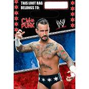 WWE Birthday Party Loot Sack Treat Bags 8ct
