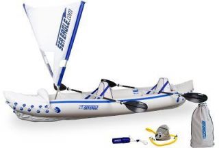 Sea Eagle 370 Inflatable 12ft 6in Kayak Incl QuikSail Paddles Seats 