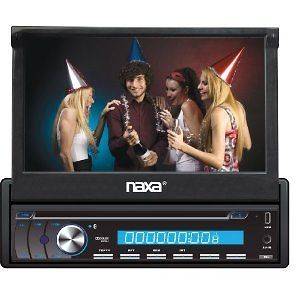 Naxa Electronics 7 Single Din Flip Out DVD Player Detachable Face