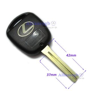 Remote Key Shell Case For LEXUS ES300 GS LS IS LX470 RX 3 Buttons 