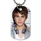 Hot New Item JUSTIN BIEBER COOL One Side Necklace Dog Tag Pendant Hot
