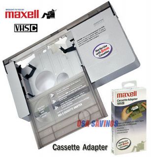 MAXELL VHS C Cassette Adapter For JVC C P8US TC 30 CP6BKU
