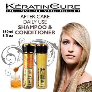 KERATIN CURE GOLD SHAMPOO & CONDITIONER  MAINTAIN COLOR AND TREATMENT 