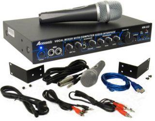 NEW Acesonic KM 112 Karaoke Mixer,Cord Microphone Free