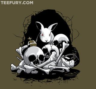 Monty Python and the Holy Grail Killer Rabbit TeeFury Tee Shirt   ML 