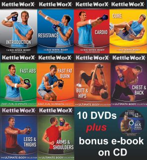   ULTRA 10 DVDS & CD BOOK NEW (kettlebell kettle bell exercise videos