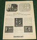SARGENT LOCKS AND HARDWARE door closers 1920 print ad