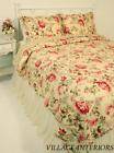 CLEARANCE ROMANTIC ENGLISH ROSE CHIC SHABBY KING COTTON QUILT